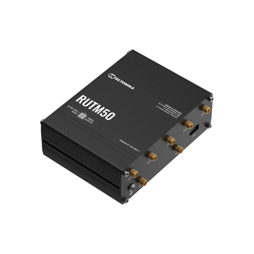 Router industrial Teltonika RUTM50, versión Norteamérica